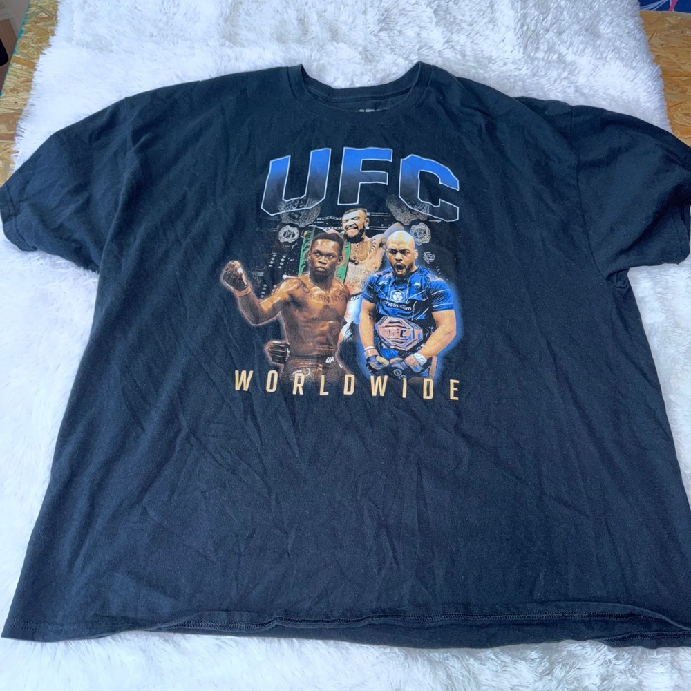 UFC Worldwide‎ T Shirt Men's XXX Large Black Graphic Tee Conor McGregor Izzy